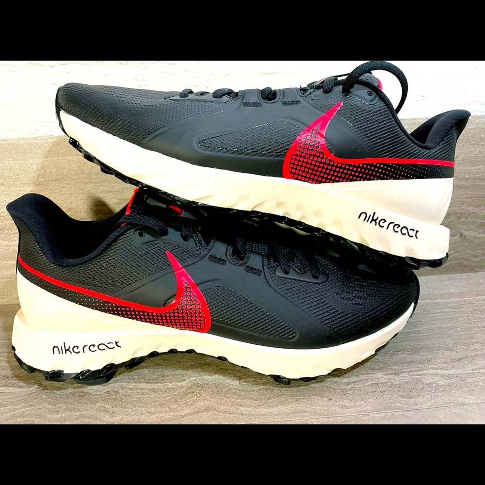 New Nike Golf Shoes Men's React Infinity Pro Black Crimson CT6620-002 Rory